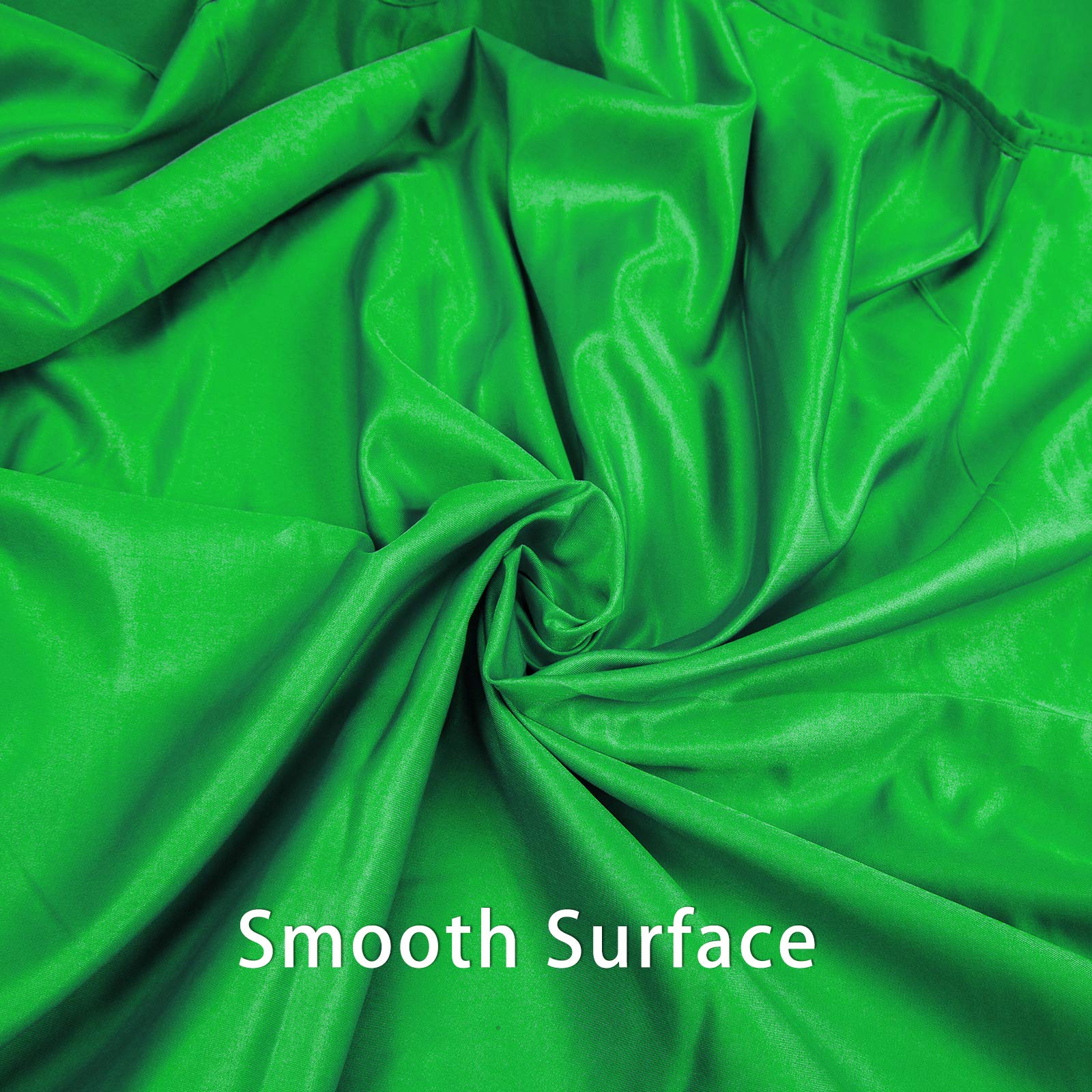 Sfondo fotografico con schermo verde, 3 x 3 m, 100% mussola di cotone Chromakey, lavabile in lavatrice, pieghevole, per riprese ritratti di prodotti in studio, live streaming, zoom meeting