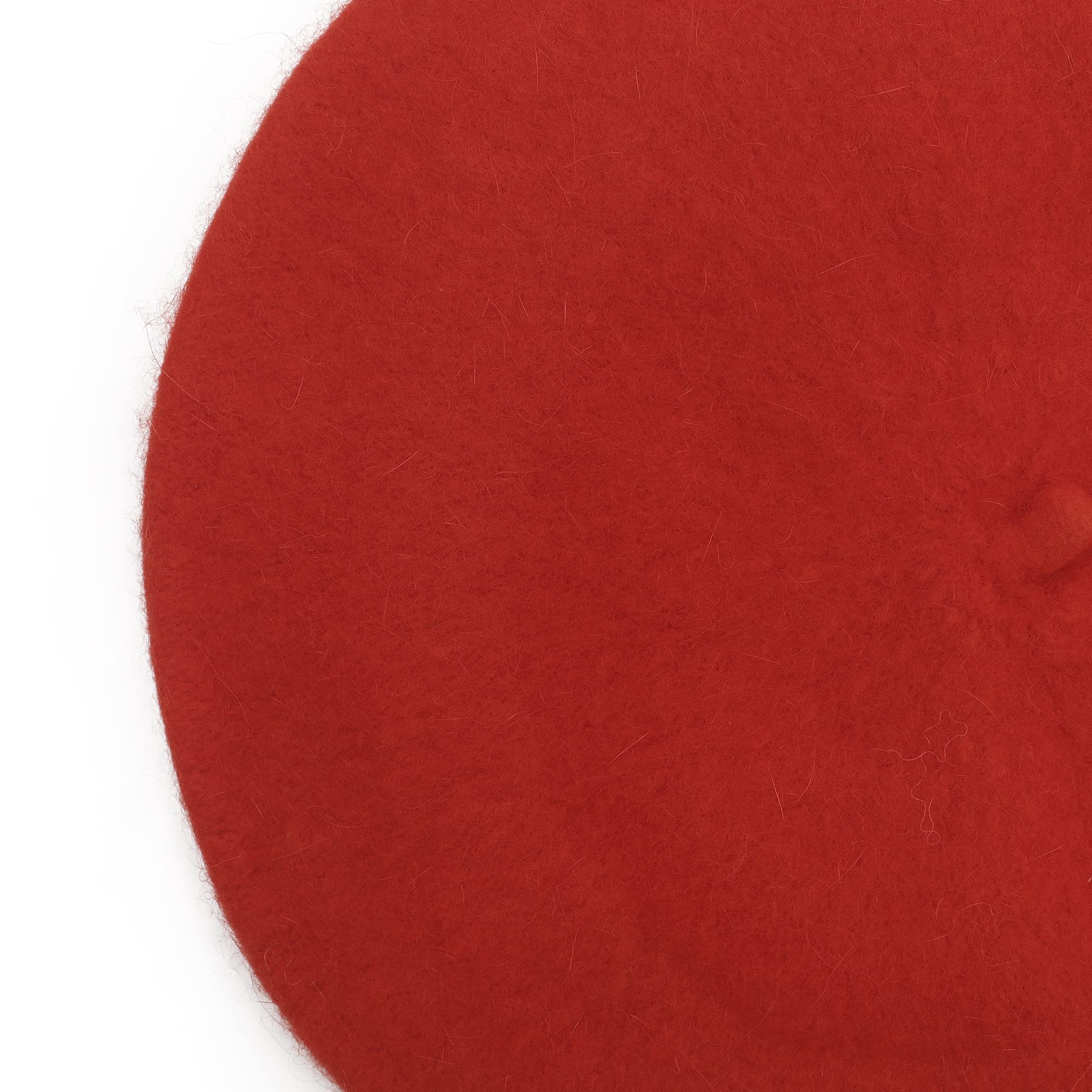 ZLYC Wool Kids Beret Hat Girls Solid Color Artist French Beret Cap(Red) - Image 4