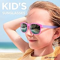 Vista 2 de RIVBOS RBK023 - Gafas de sol para niños y niñas, con protección UV, polarizadas, de goma, flexibles