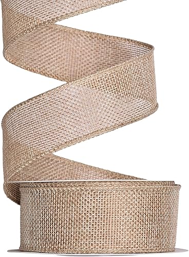 Miniatura 6 de Cinta de arpillera negra con alambre, 1 12 pulgadas, 10 yardas, cinta de yute para decoración de lazos, manualidades, envoltura de regalos, corona,