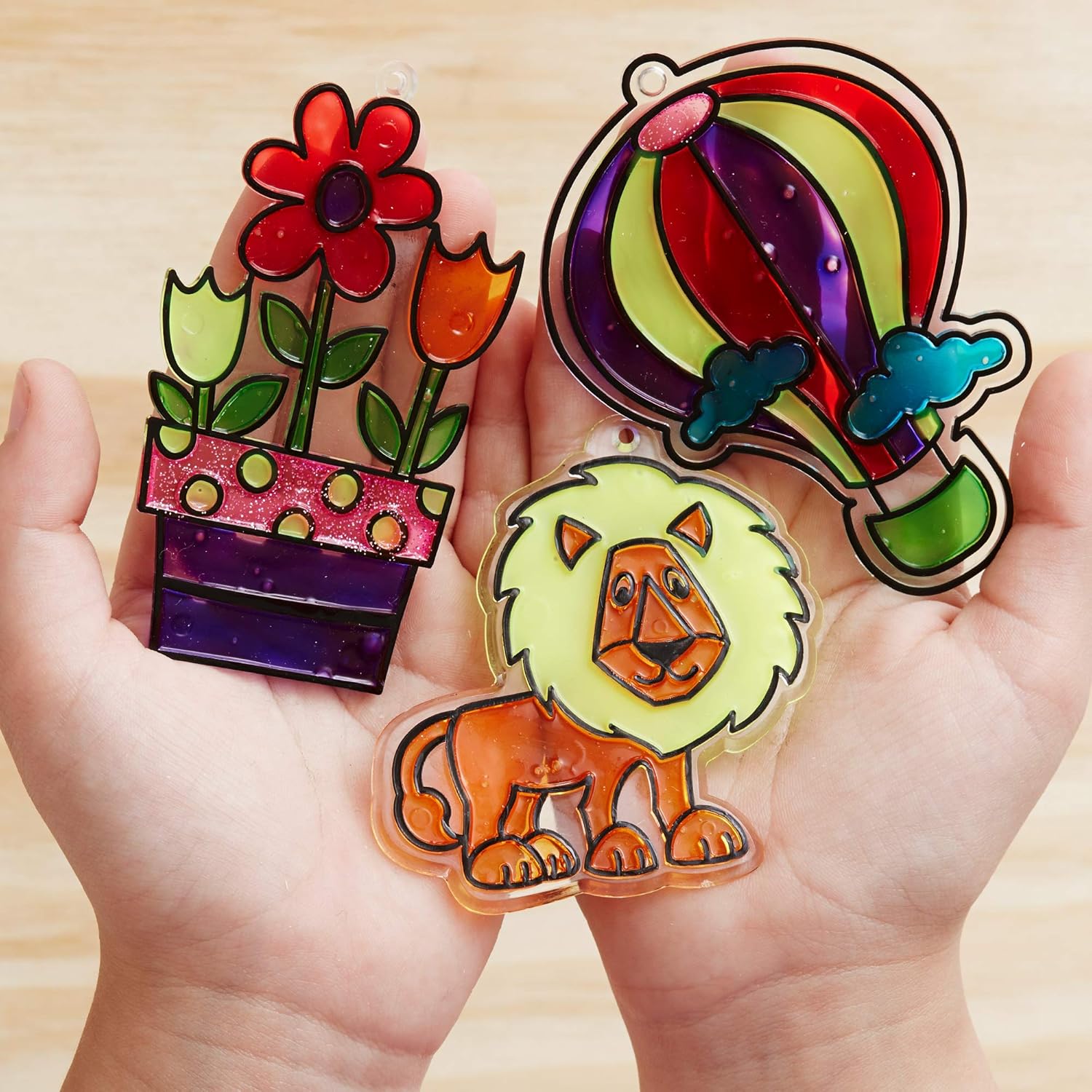 Made By Me Create Your Own Window Art by Horizon Group USA, Paint Your Own Suncatchers. Kit Includes 12 Pre-Printed Suncatchers, DIY Acetate Sheet, Window Paint, Suction Cups and More, Assorted Colors : Toys & Games