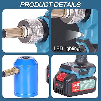 Amazon.com: AMZCNC EZ-8 Battery-Hydraulic Knockout Punch Kit