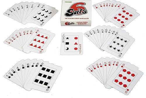 Miniatura 6 de 6 trajes: The Playing Cards Revolution - con 6 palos de 9 cartas. Puedes jugar todos tus juegos de cartas favoritos y nuevos de una manera nueva y