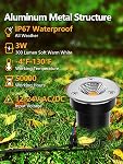 ZUCKEO Low Voltage Landscape Lights LED Well Lights 3W 12V-24V in Ground Light IP67 Waterproof Outdoor Low Voltage Landscape Lighting for Floor Driveway Deck Step Garden (8 Pack Warm White)