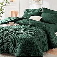 Vista 69 de HYMOKEGE Juego de edredón de sirsaca de 5 piezas, tamaño individual XL, color beige, cama de lujo en una bolsa para dormitorio, juego de ropa