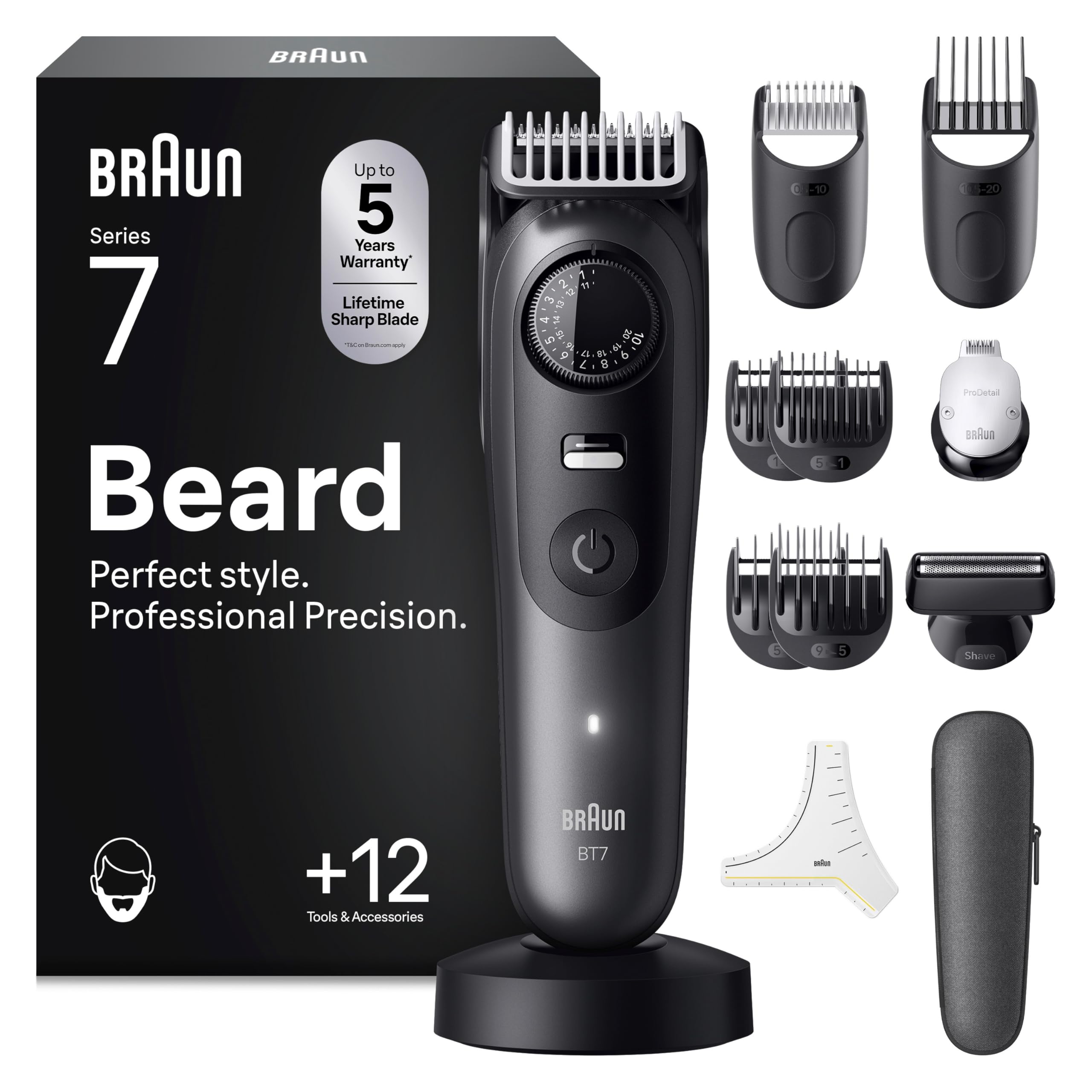 Men's Grey Braun Beard Trimmer Series 7 Bt7545