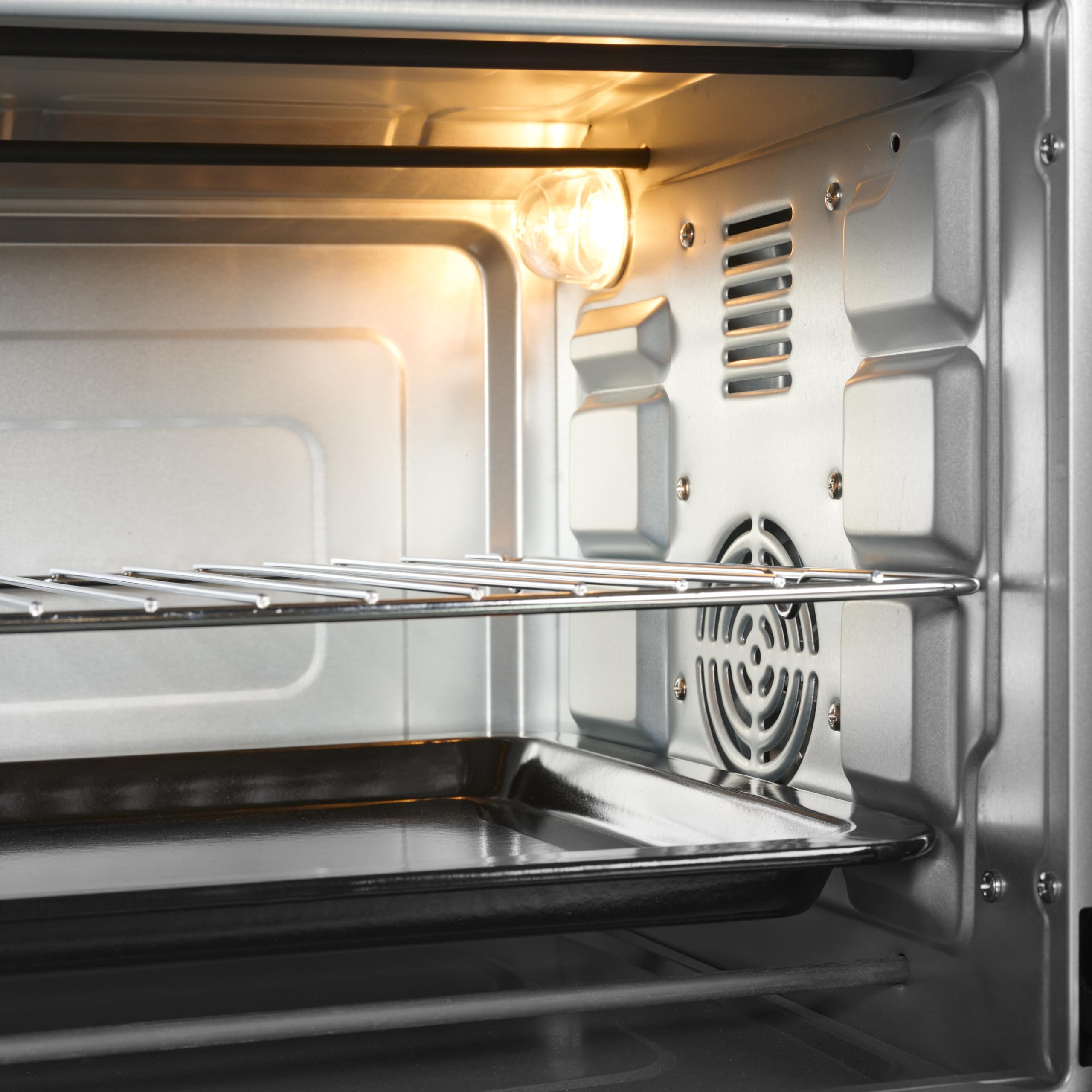 Tristar Forno a convezione con 2 piastre, capacità 35 L, 3200 W, struttura in acciaio, mini cucina compatta per pasti completi, OV-3670