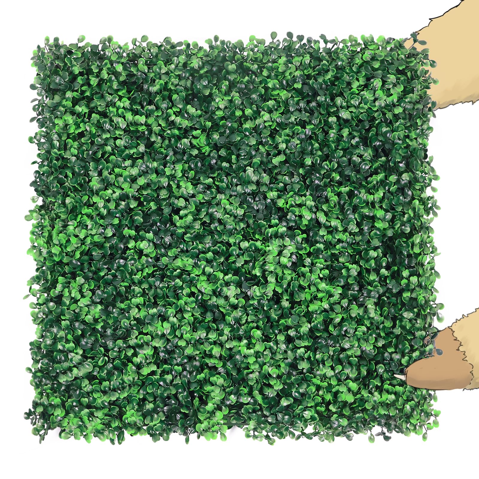 12 Pcs 20"X20"Grass Wall Backdrop, UV-Protected Greenery Wall Backdrop, Grass Wall Panels, Boxwood Hedge Wall Green Wall Decor Boxwood Panels Indoor & Outdoor Decor