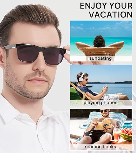 Miniatura 5 de OCCI CHIARI Gafas de sol de lectura grandes para hombre, lectores de sol vintage, lector completo de lentes 1.0 1.25 1.5 1.75 2.0 2.25 2.5 2.75 3.0