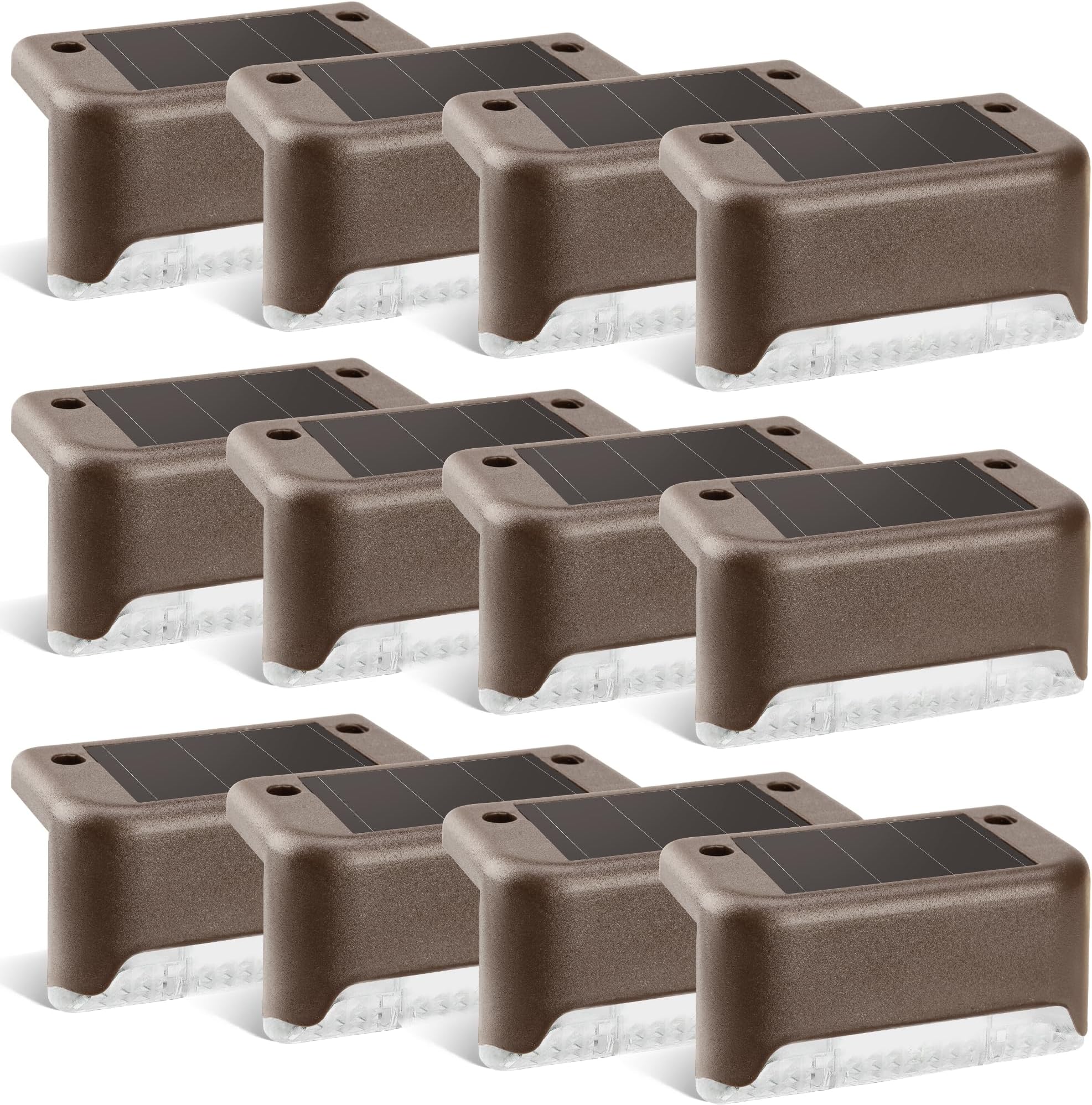 TPSOUM 16 Pack Solar Deck Lights Outdoor Waterproof Led, Solar Deck