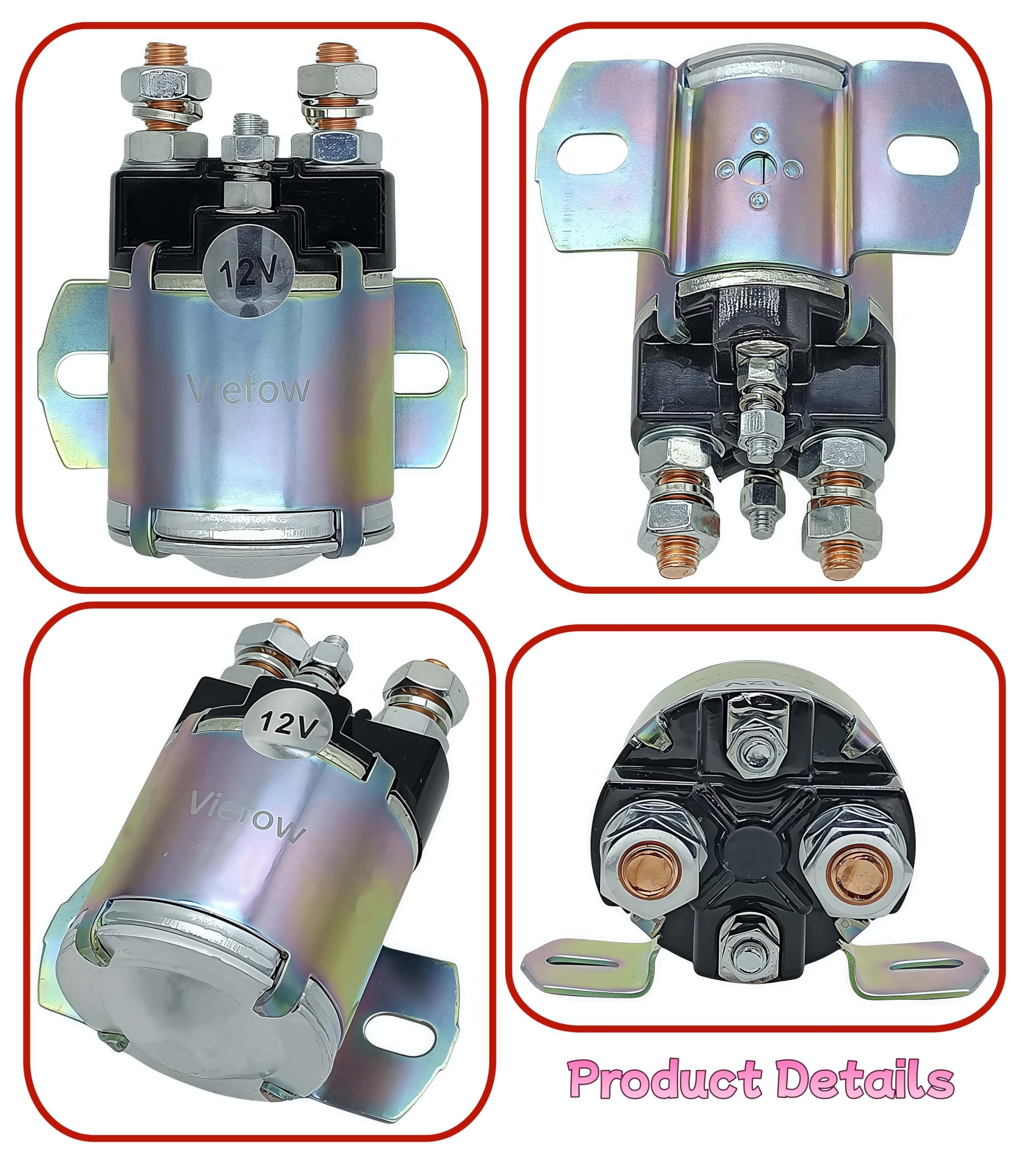 Zt Truck Parts 12V Solenoid Starter Contactor Solenoid Fit For Yamaha ...
