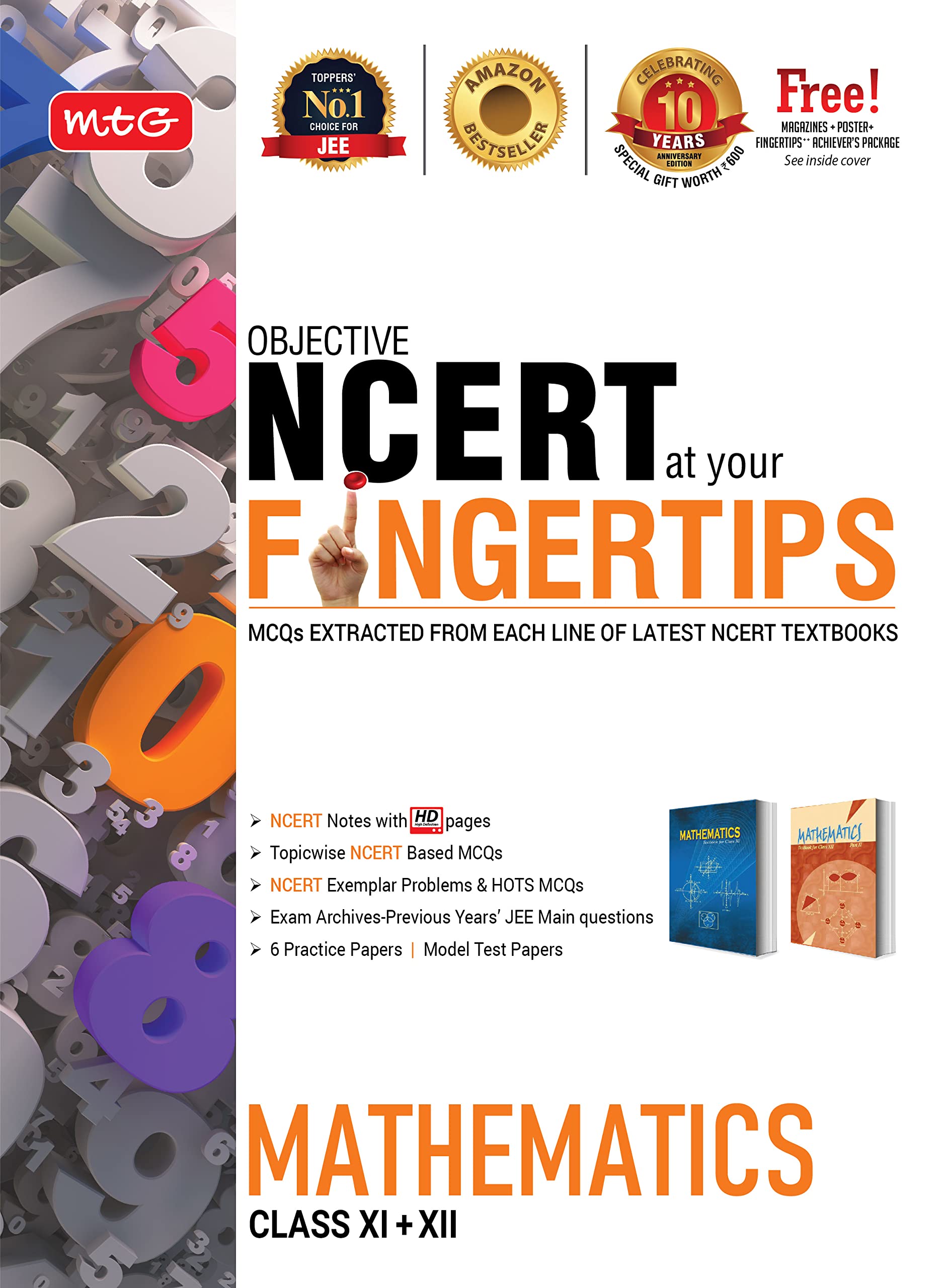 MTG Objective NCERT at your Fingertips Mathematics, Best Books For JEE Preparation (Based on NCERT Pattern - Latest & Revised Edition 2022) [Paperback] MTG Editorial Board [Paperback] MTG Editorial Board Paperback – 17 November 2021