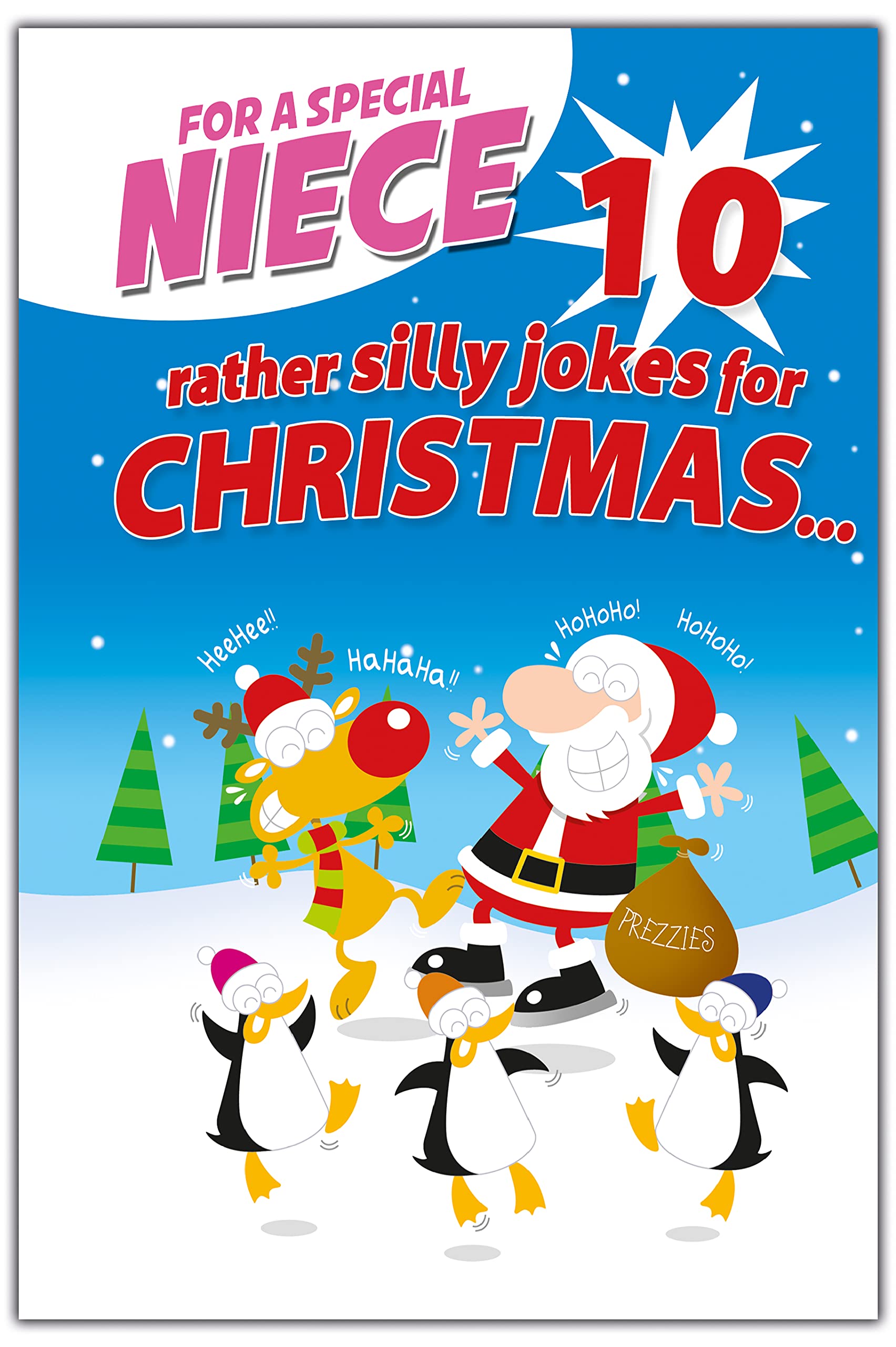 Emotional Rescue Niece Christmas Card, Funny Christmas Card Niece, Xmas Card for Niece,Multi,159x235mm