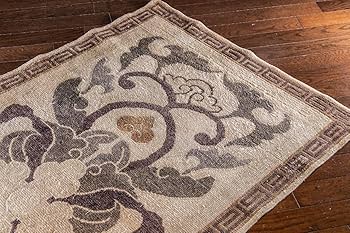 段通　中国段通　毛氈　アンティーク　古布　ラグ　骨董　中国古毯　茶道具　チベッ 楽天市場】【中国段通 毛&シルク 玄関マット】「奏」絨毯