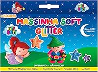 Massa de Modelar, Uti Guti, 26000, Glitter, 12 Cores