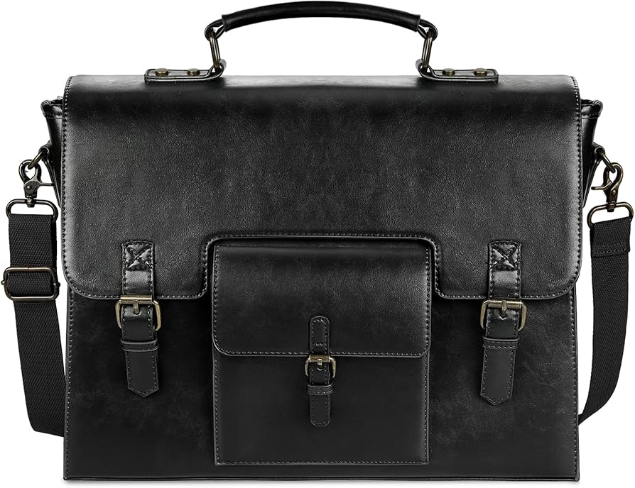 [中古]Human Made Messenger Bag Large Black Rustic Black LARGE Leather Messenger Shoulder Bag Cross Body