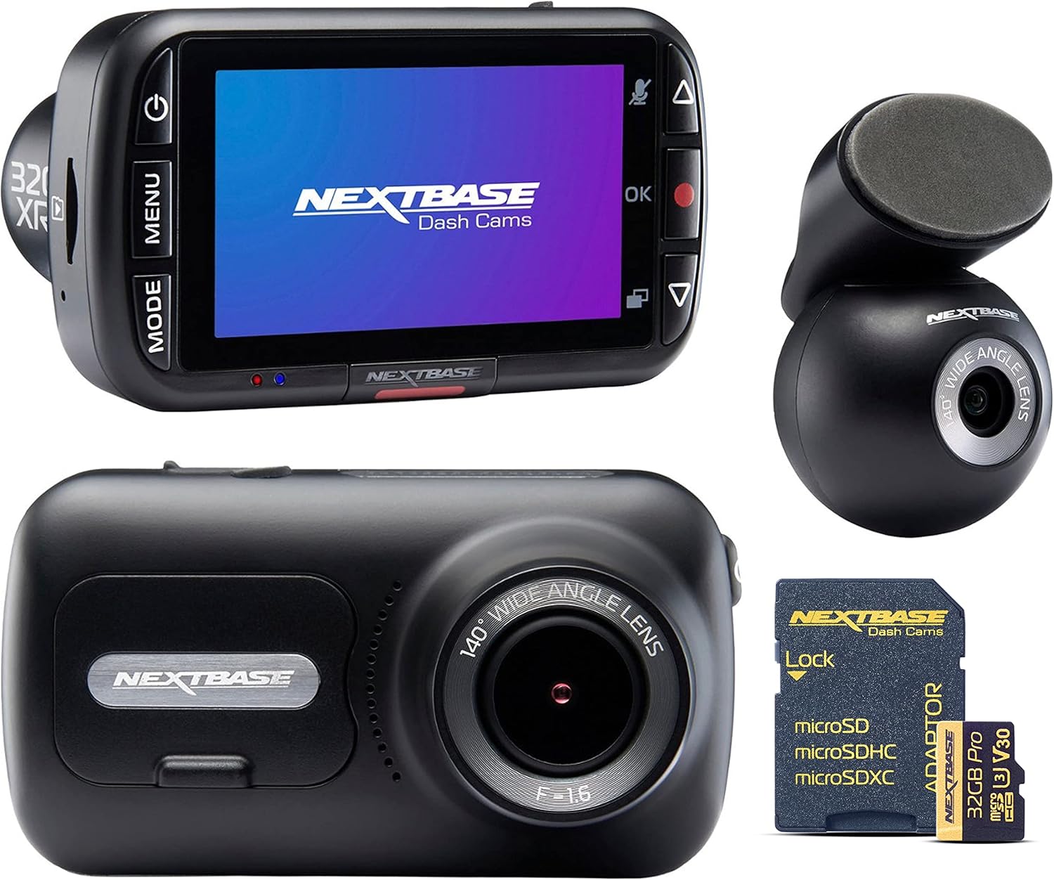 Nextbase 320XR 1080p Dash Cam and 32GB Micro SD Memory Card
