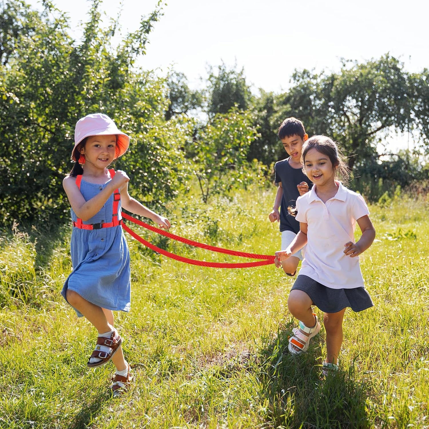 2 Pack Kids Play Horse Leashes Red Horse Leash Kids Toy Horse Leash Horse Leash Harness for Boys Girls - Image 4