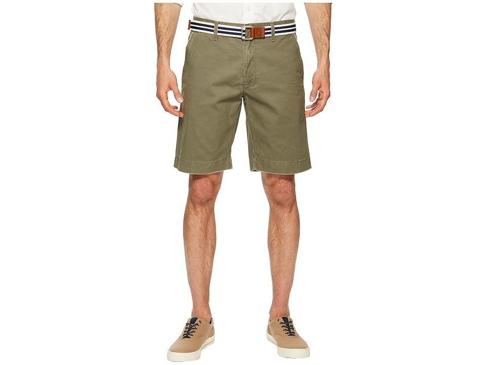 

U.S. POLO ASSN. Hartford Flat Front Twill Shorts (Olive Dusk) Men's Shorts