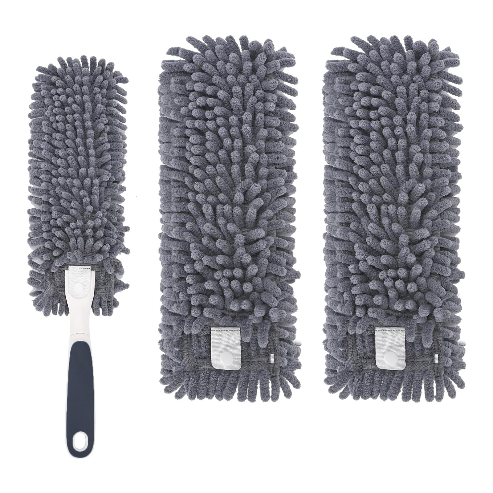 Yicotira Reusable Microfiber Duster Refills Compatible with for MR.SIGA & OXO Duster- Washable Dusters Refill for MR.SIGA Lint Free Microfiber Duster