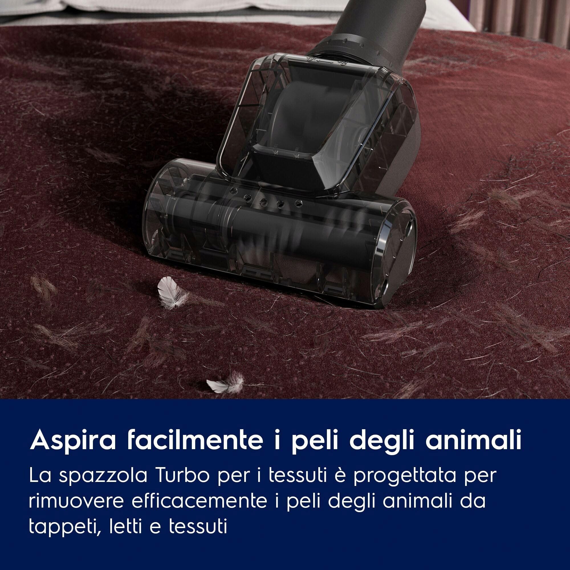 Electrolux Animal 500 Aspirapolvere a Traino Senza Sacco, EL51A2UG, Spazzola Turbo per Peli di Animali, Tecnologia ciclonica, Capacitá 2 Litri, Filtro HEPA, 78 dB(A), Grigio