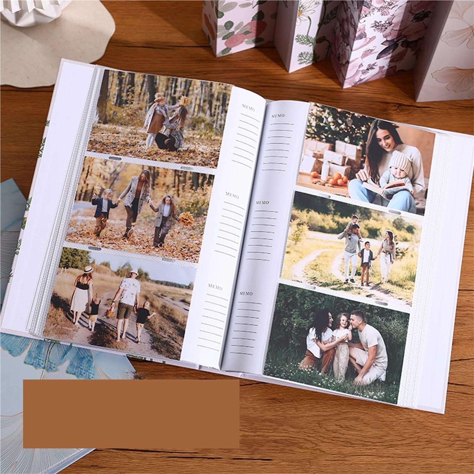 Álbum de fotos Álbum de fotos familiar estilo intercalado 4R y 6 pulgadas, 300 piezas, gran capacidad, colección crecimiento grabable