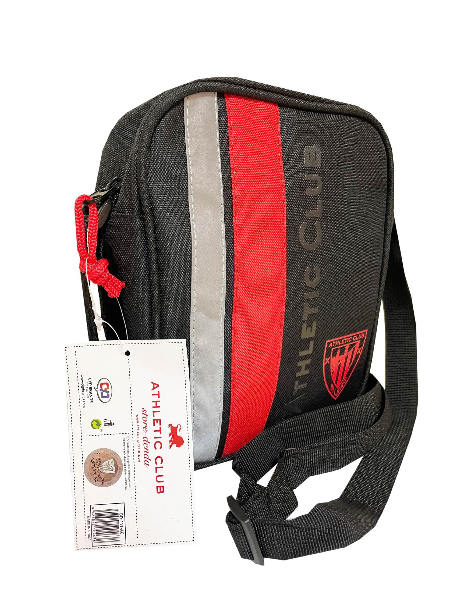 CYPBRANDS Athletic Club - Borsa a tracolla, borsa, borsa, marsupio, pallone da calcio, prodotto ufficiale (marchi CyP)