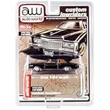Autoworld CP7719 1975 Cadillac Eldorado Black with Brown Limited Edition to 4800 Piece 1 by 64 Scale Diecast Model Car