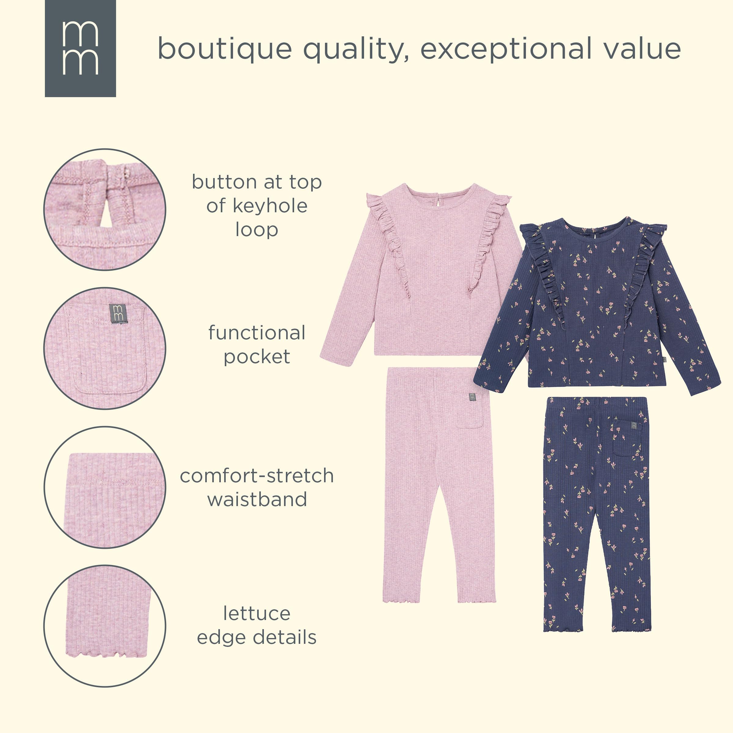 Modern Moments by Gerber Baby-Mädchen Hosen-Set (2er Pack)