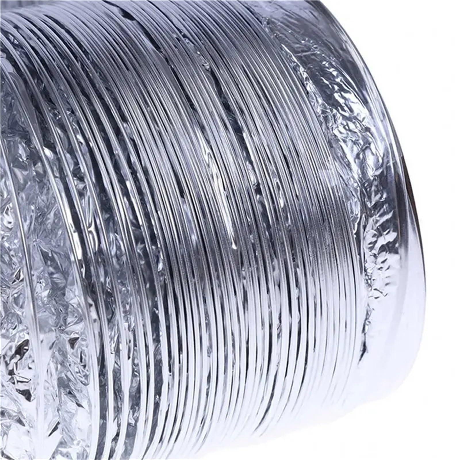 5 uds tubo de ventilación aluminio PVC aire manguera Flexible conducto escape sistema para Campana Extractora