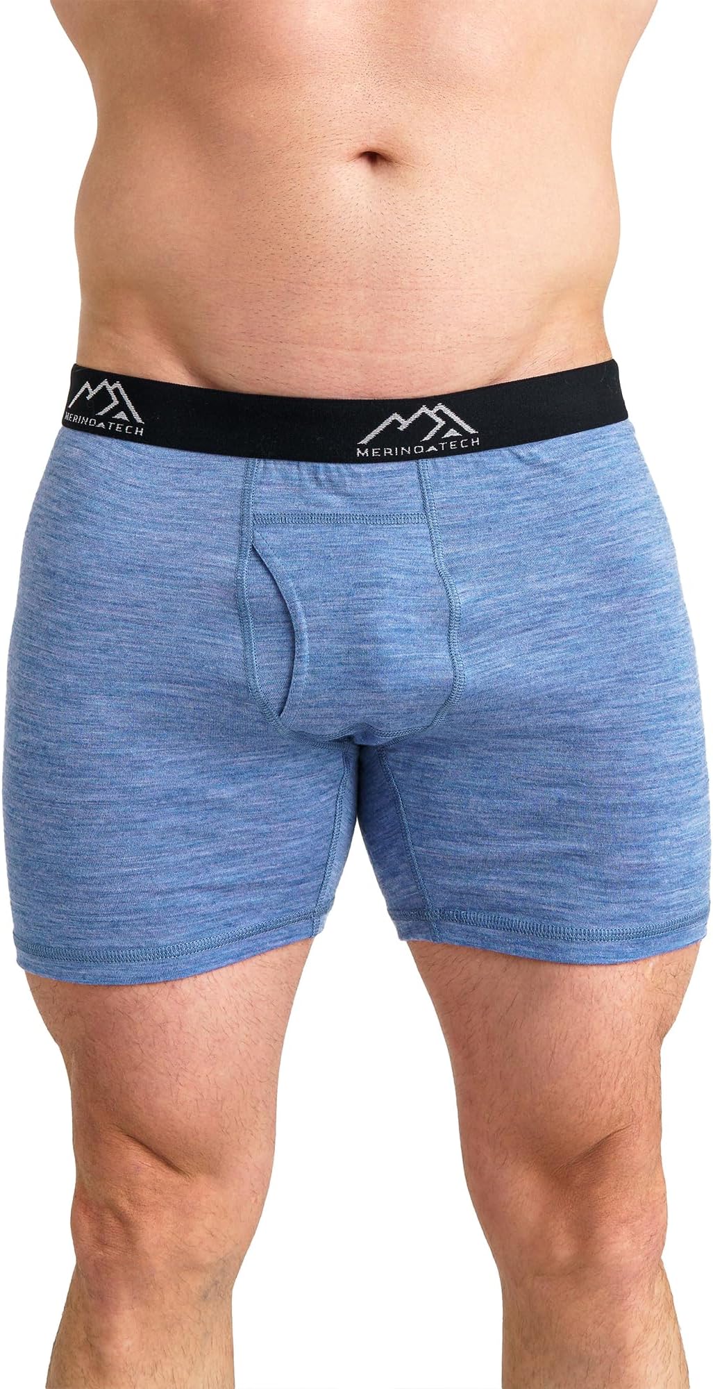 Merino.tech Merino Wool Underwear Mens - 100% Merino Wool Base Layer Boxer Briefs for Men
