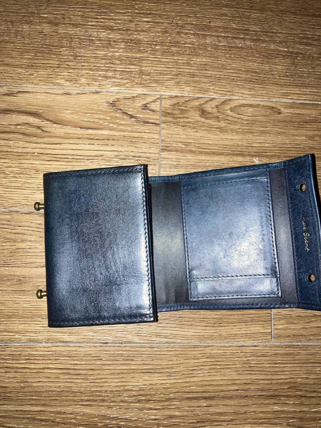 二つ折り財布 メンズ 2つ折り 箱型の小銭入れ イタリアン レザー プエブロ ミニ財布 コンパクト 小さい財布 二つ折り 箱状です 牛革 大容量 L字 レディース PUEBLO (Brown) photo review