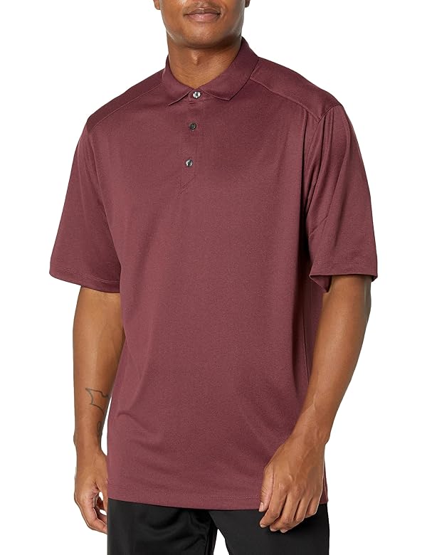 Cutter & Buck Forge Eco Stretch Recycled Mens Big & Tall Polo, Dark Bordeaux Heather, LT by Cutter & Buck - Used condition - US$19.29