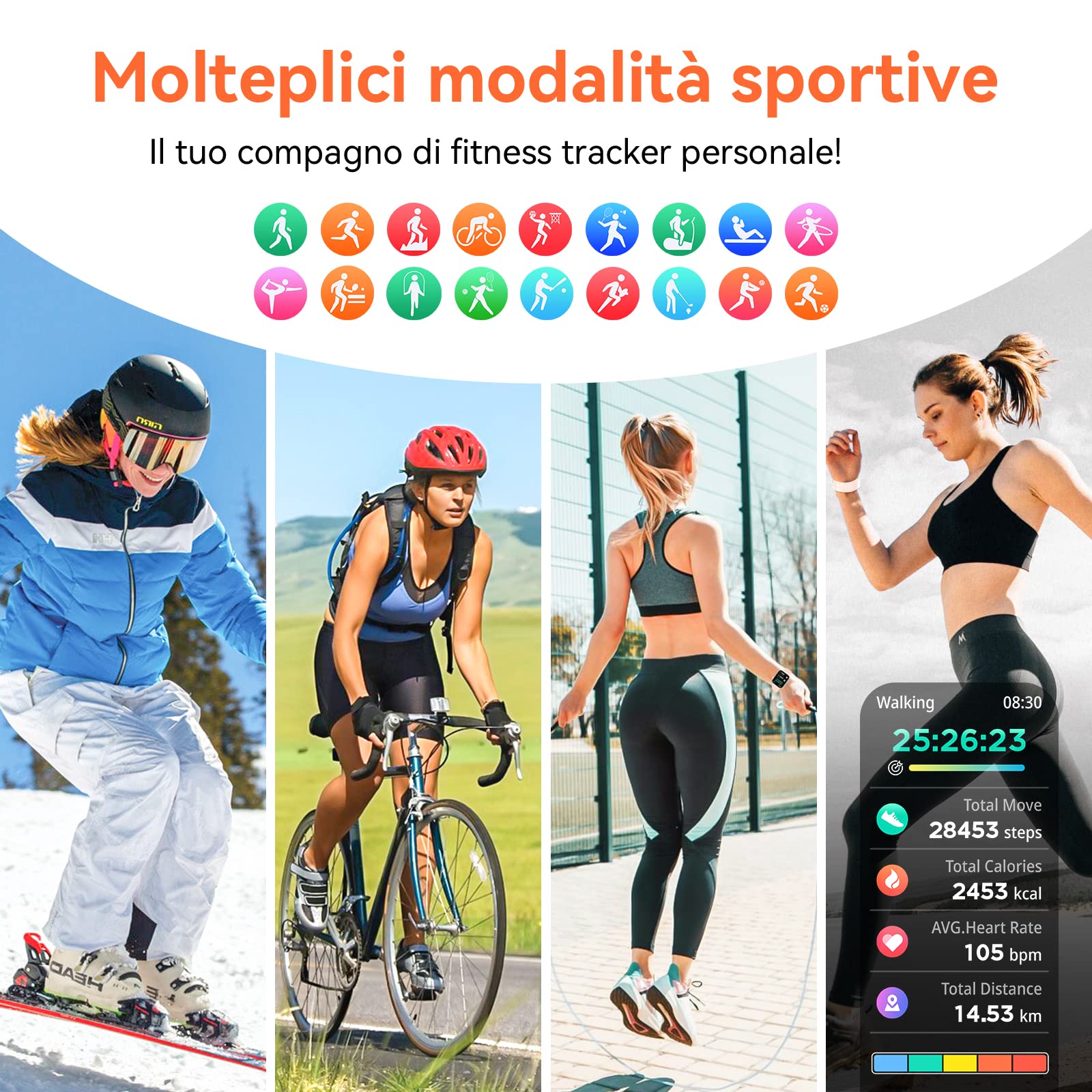 Hwagol 2023 Smartwatch Uomo Donna,1,85' Schermo Orologio Smartwatch con Chiamata Bluetooth e Risposta Vivavoce con Contapassi,Cardiofrequenzimetro da Polso,Orologio Fitness per Android iOS,Pink