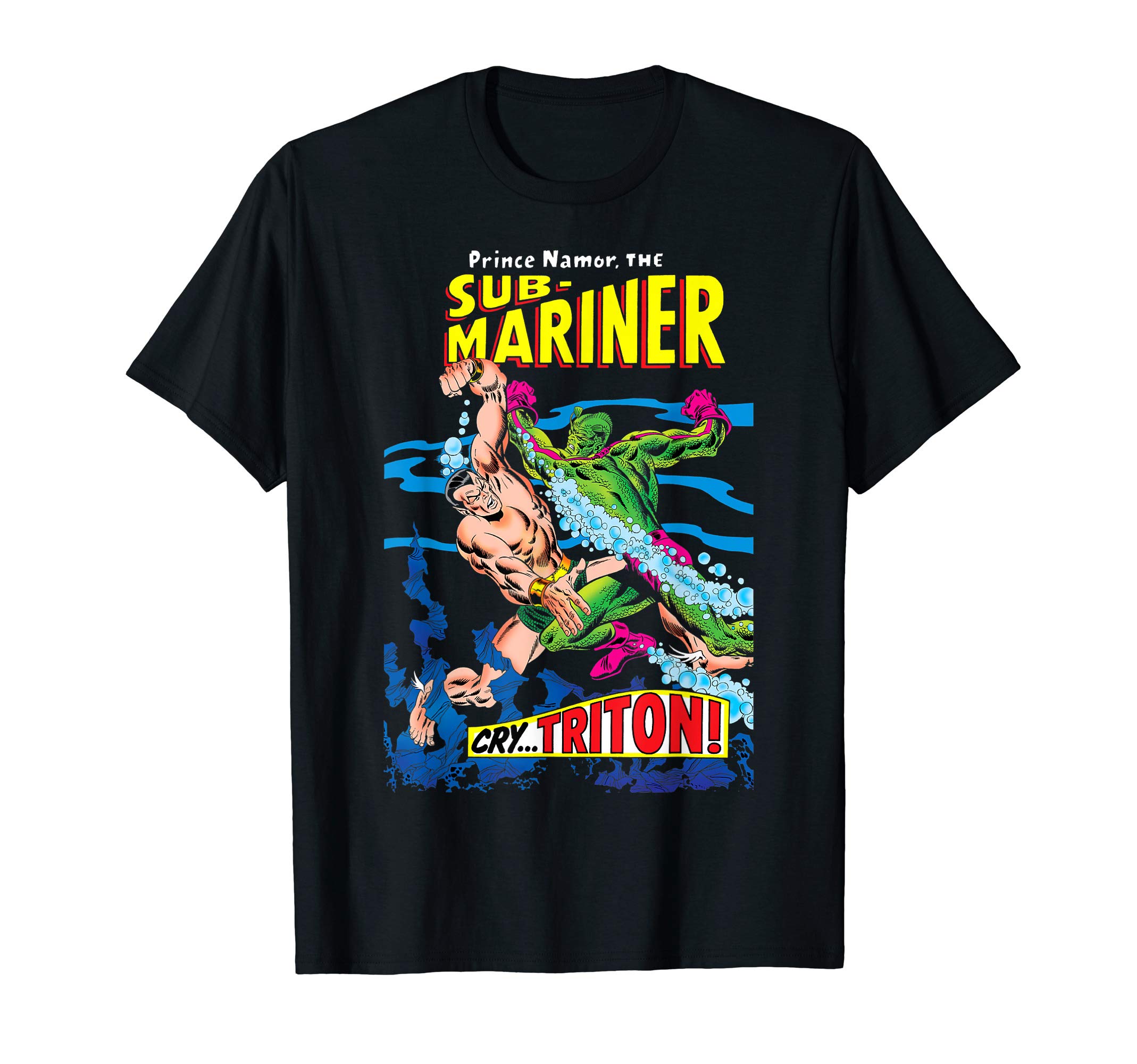 MarvelPrince Namor The Sub-Mariner Cry Triton T-ShirtOEKO-TEX STANDARD 100