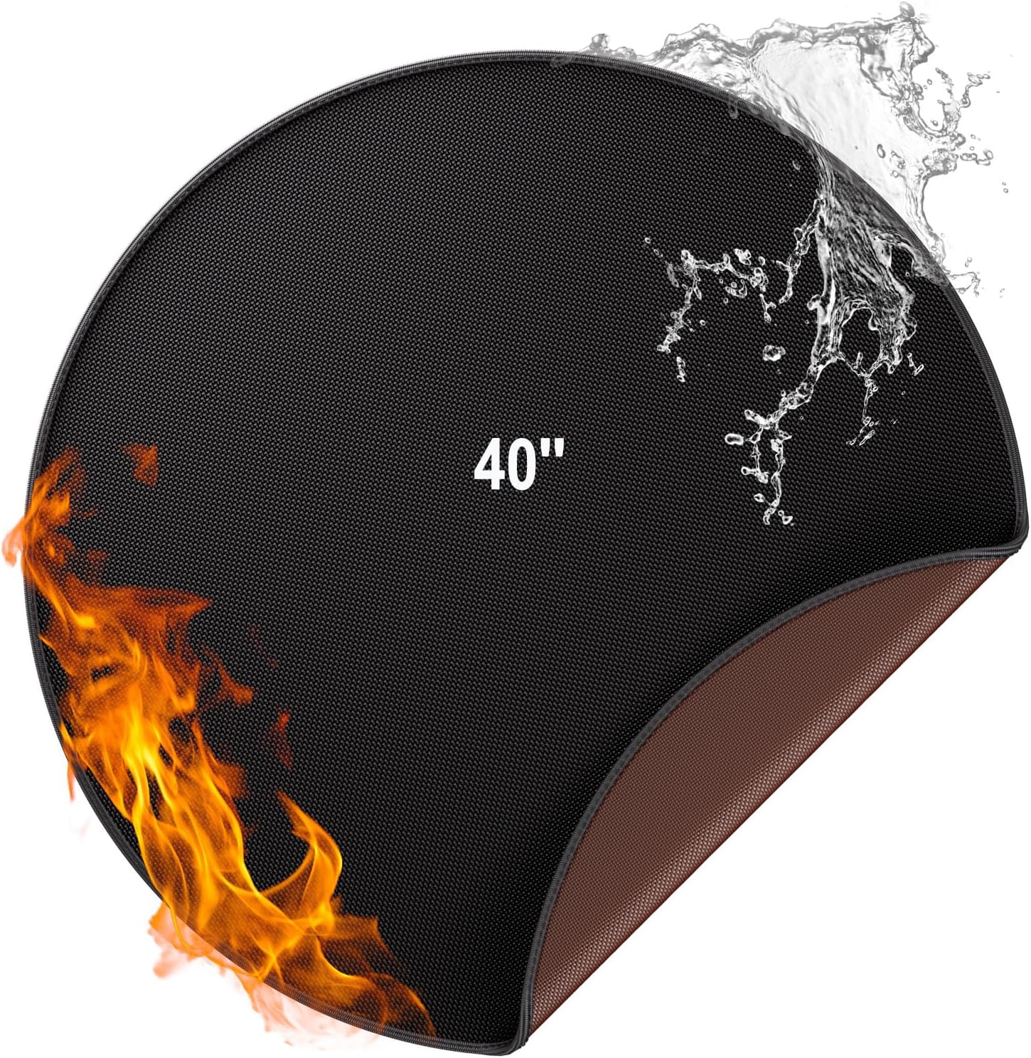 Heat Proof Mat 4200℉ Fire Retardant Mat Fire Pit Mat 40 Inch(101CM) Round Fireproof Mat