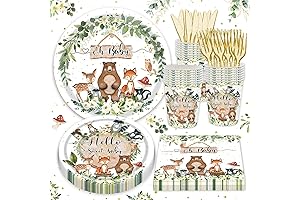 120 PCSWoodland Baby Shower Decorations for Boys Girls