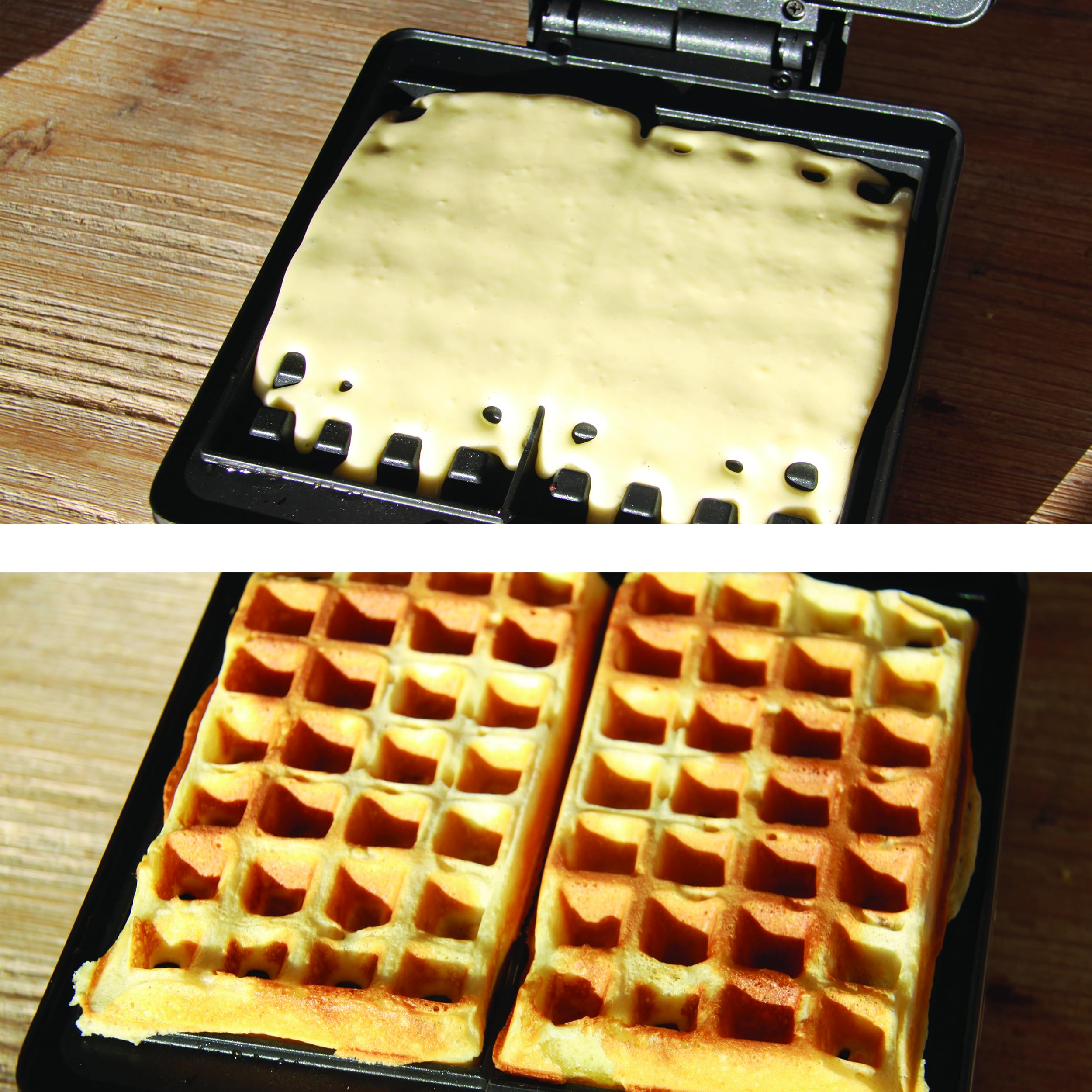 LITTLE BALANCE 8816 Power Waffles 1600, Electric Waffle Iron, Non-Stick
