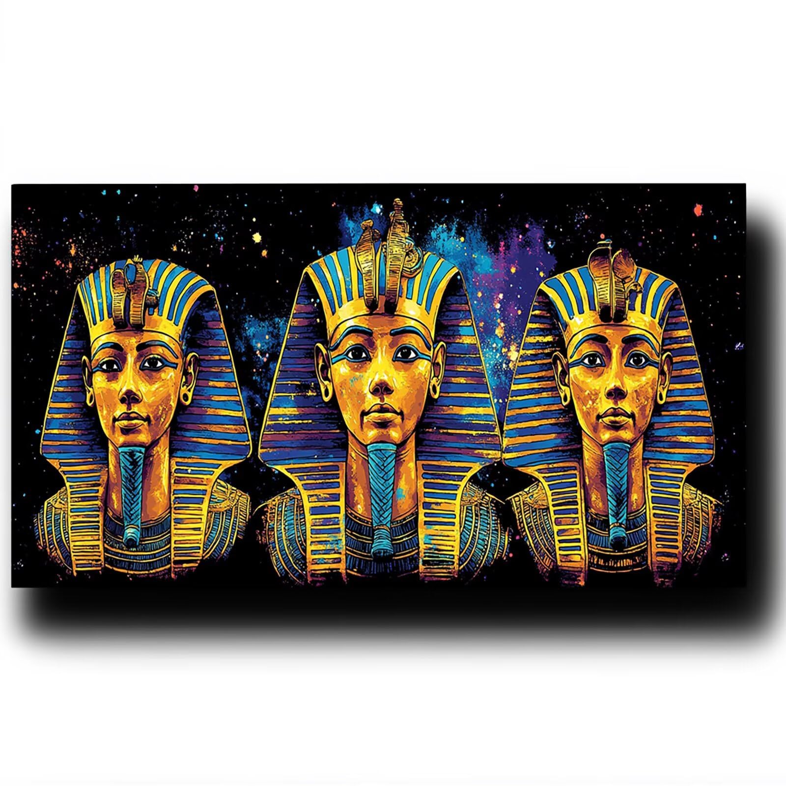 Pintar por Numeros Adultos Cielo estrellado, Pintar por Numeros Niños Kit Manualidades Adultos Egipto Cuadros para Pintar por Numeros Pintura Acrílico, Cuadros Decoracion Salon Modernos 80X160cm 7-0-I