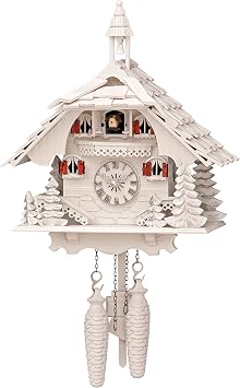 Engstler Quartz Cuckoo Clock Black Forest House with Music