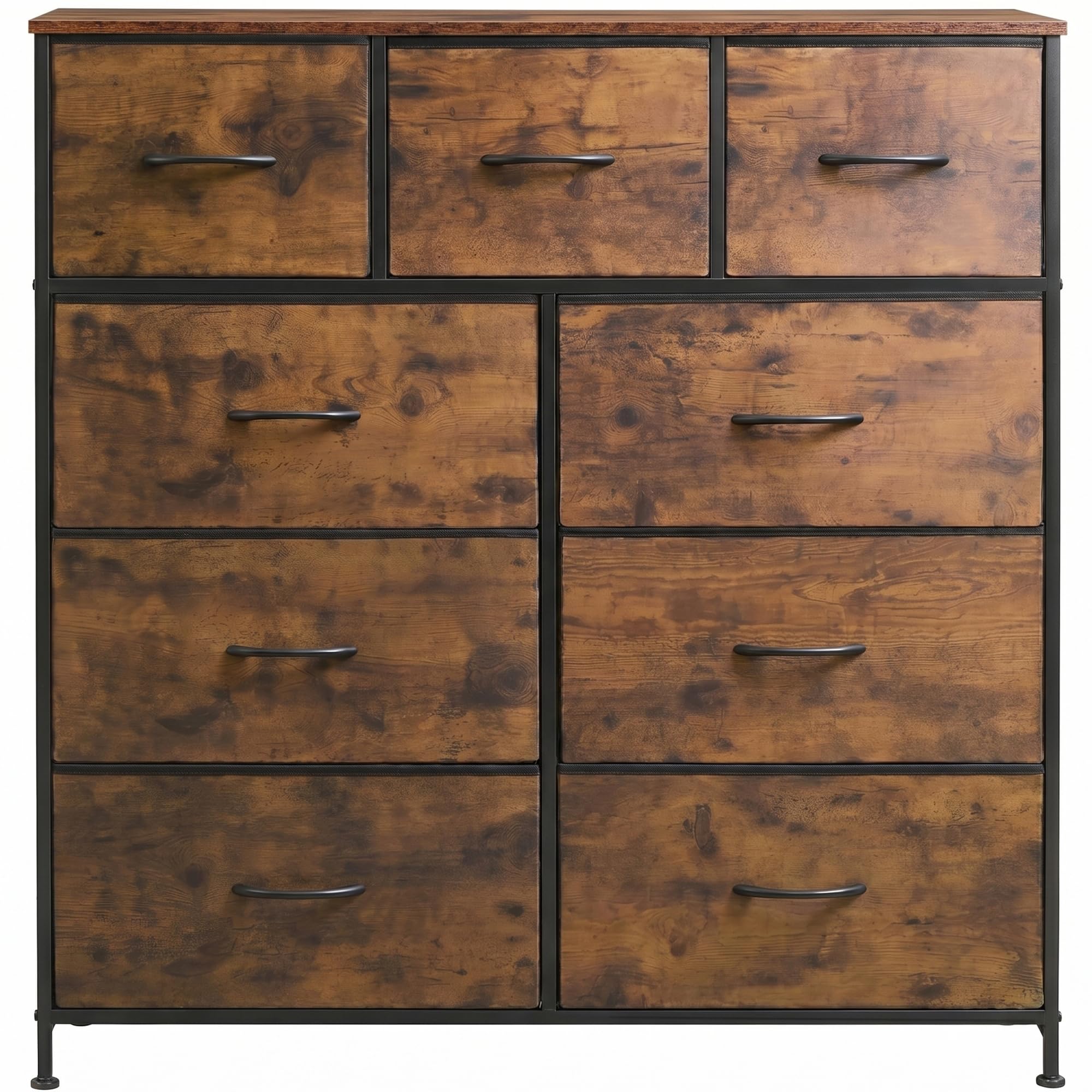 Photo 1 of WLIVE 9 Drawer Dresser, Rustic Brown