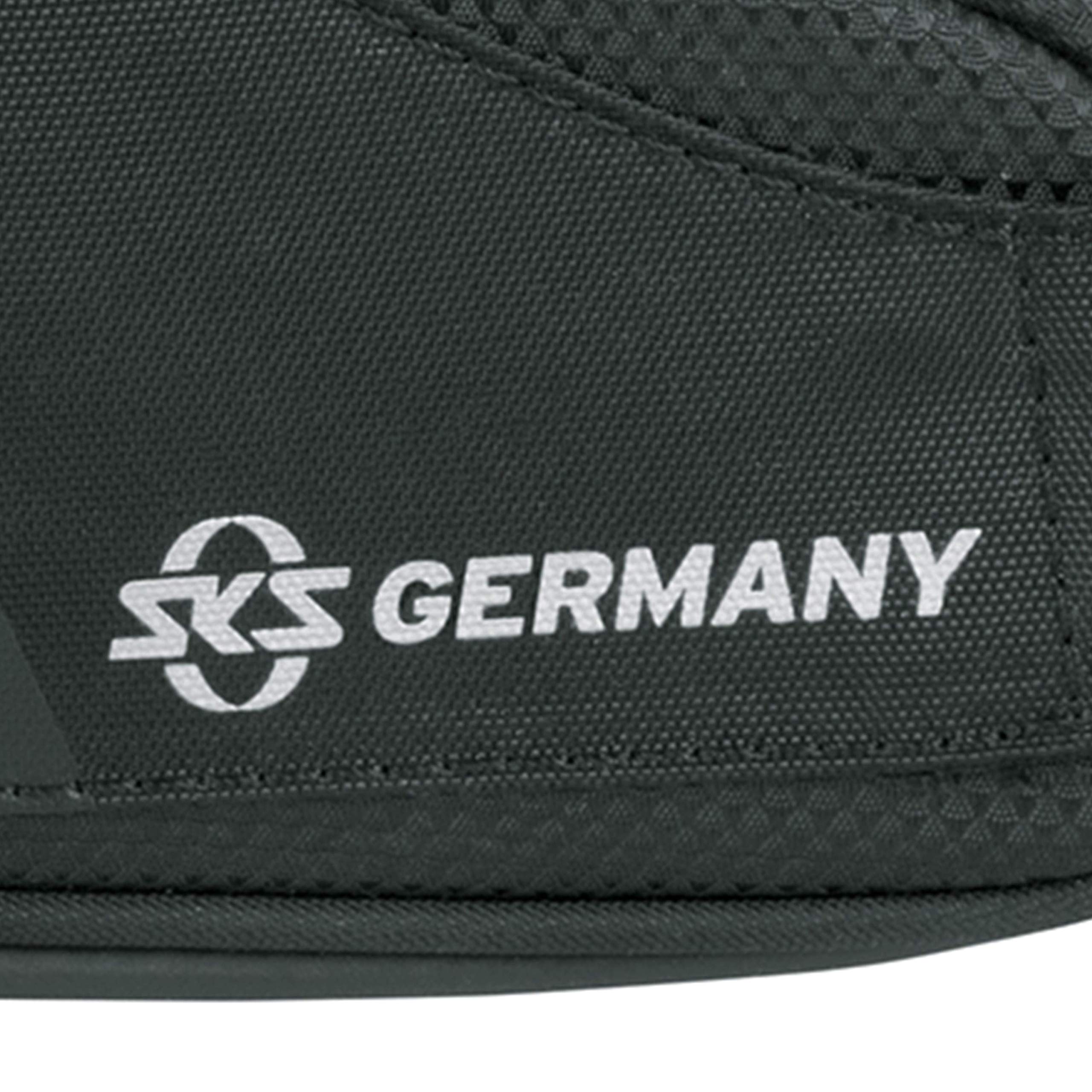 SKS GERMANY RACER Sacoche de vélo de route pour accessoires de vélo (sac aérodynamique avec fermetures éclair laminées et imperméables avec fermeture éclair Easy-Zip, grand volume)