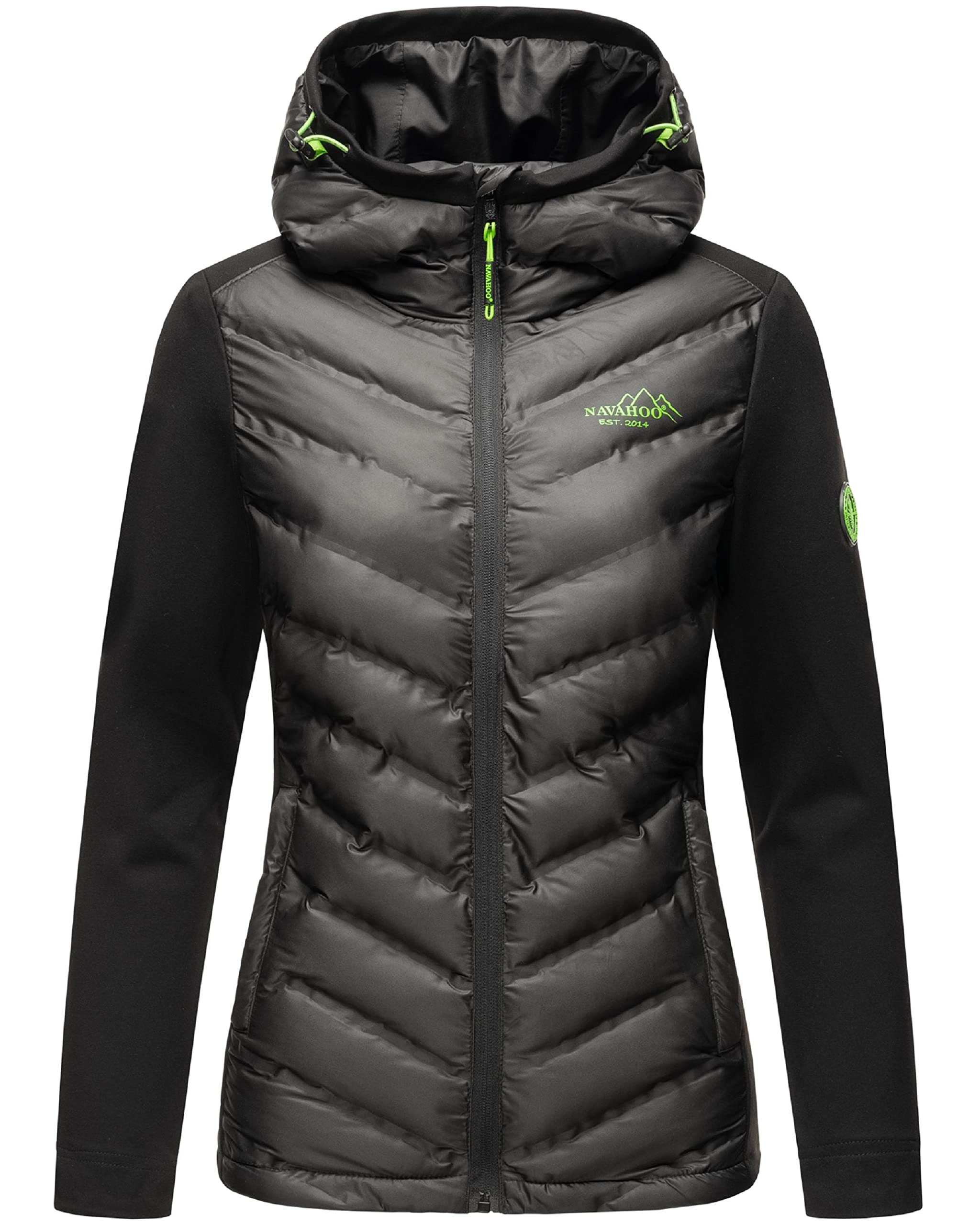 Navahoo Damen leichte Übergangsjacke Steppjacke mit Kapuze Nimm Mich Mit XS-XXL