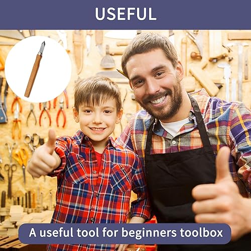 Miniatura 6 de Paquete de 2 cuchillos de marcado para carpintería con hoja de acero de alto carbono, cuchillo de doble bisel para marcado preciso, herramienta de