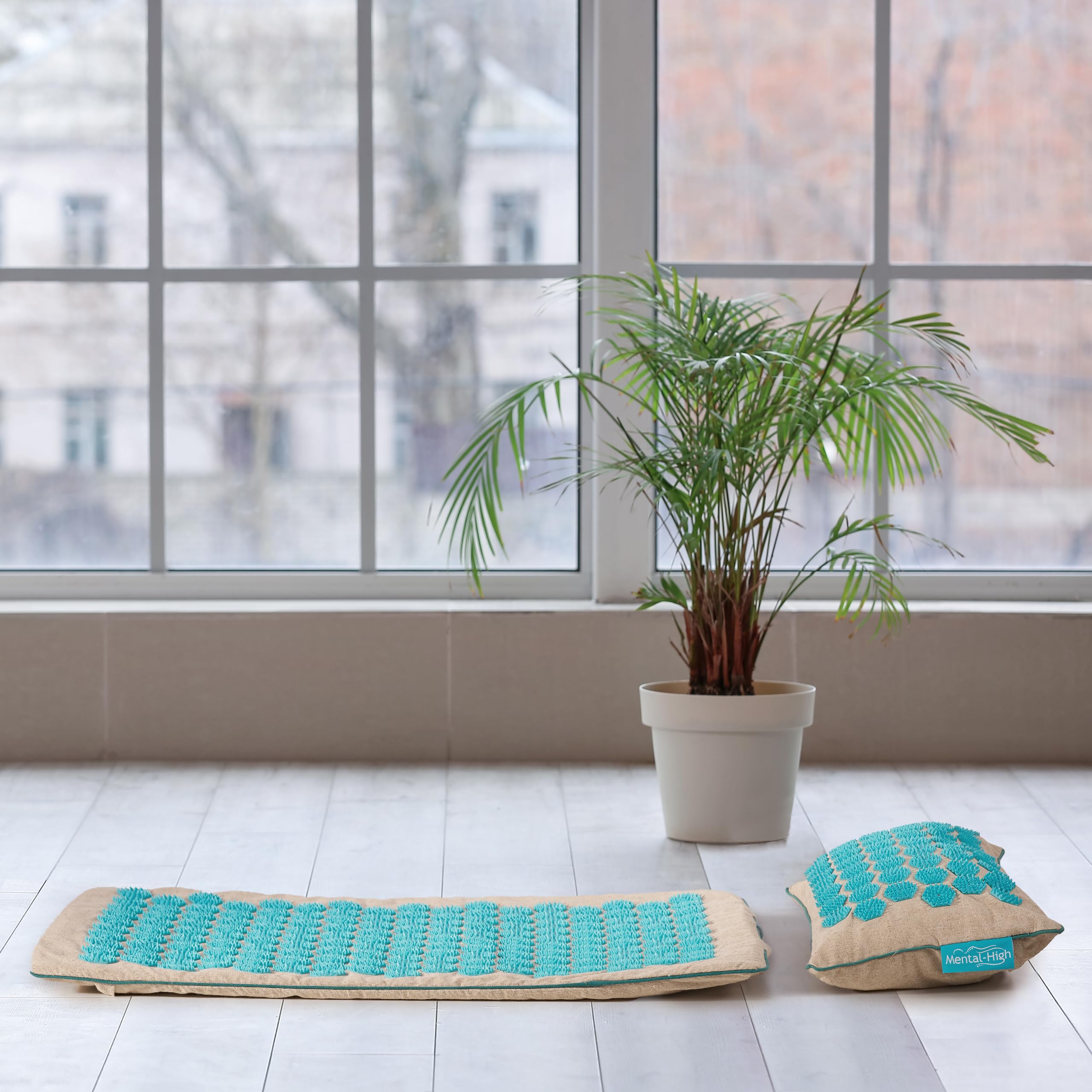 Akupressurmatte + Digitales Hörbuch (33 Minuten) als Geschenk für Entspannung, Stressabbau, Wellness Schnelle Hilfe bei Rückenschmerzen,Verspannungen,Blockaden