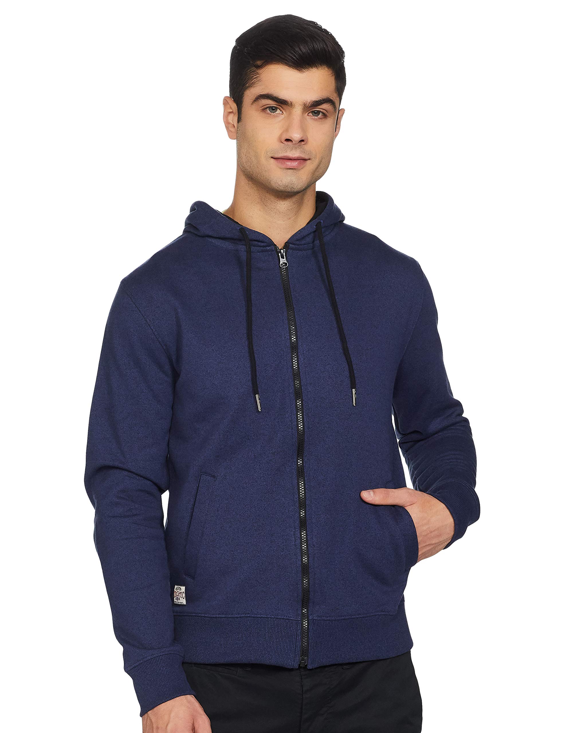 deniklo Men's Sweatshirt with Hoodie for Winter Wear | Men's Full Sleeves Zipper Fleece Hoodie | Winter Wear Hooded Sweatshirt |Full Sleeves Hoodies with Pocket | Western Stylish Sweatshirt for Men-picture-18