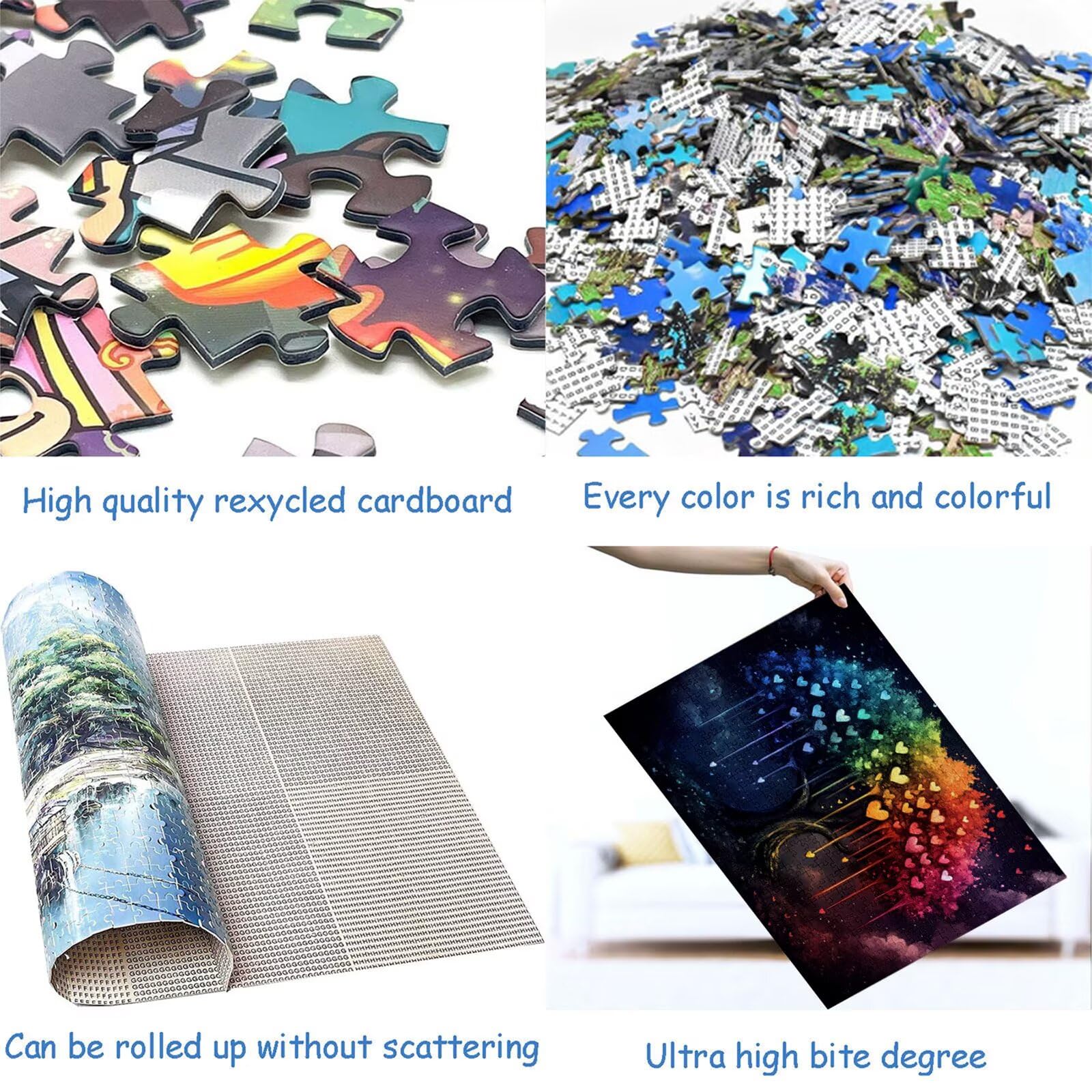 Puzzle 3000 elementów miłość puzzle dla dorosłych drzewo 122 x 81 cm unikalne rzemiosło klasyczne drewniane układanka 3D do rodzinnych gier biznesowych, układanka do samodzielnego wykonania nawet do