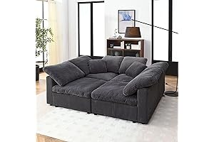Cozy and Spacious Grey Oversized Sectional Sleeper Sofa: The Epitome of Comfort and Style