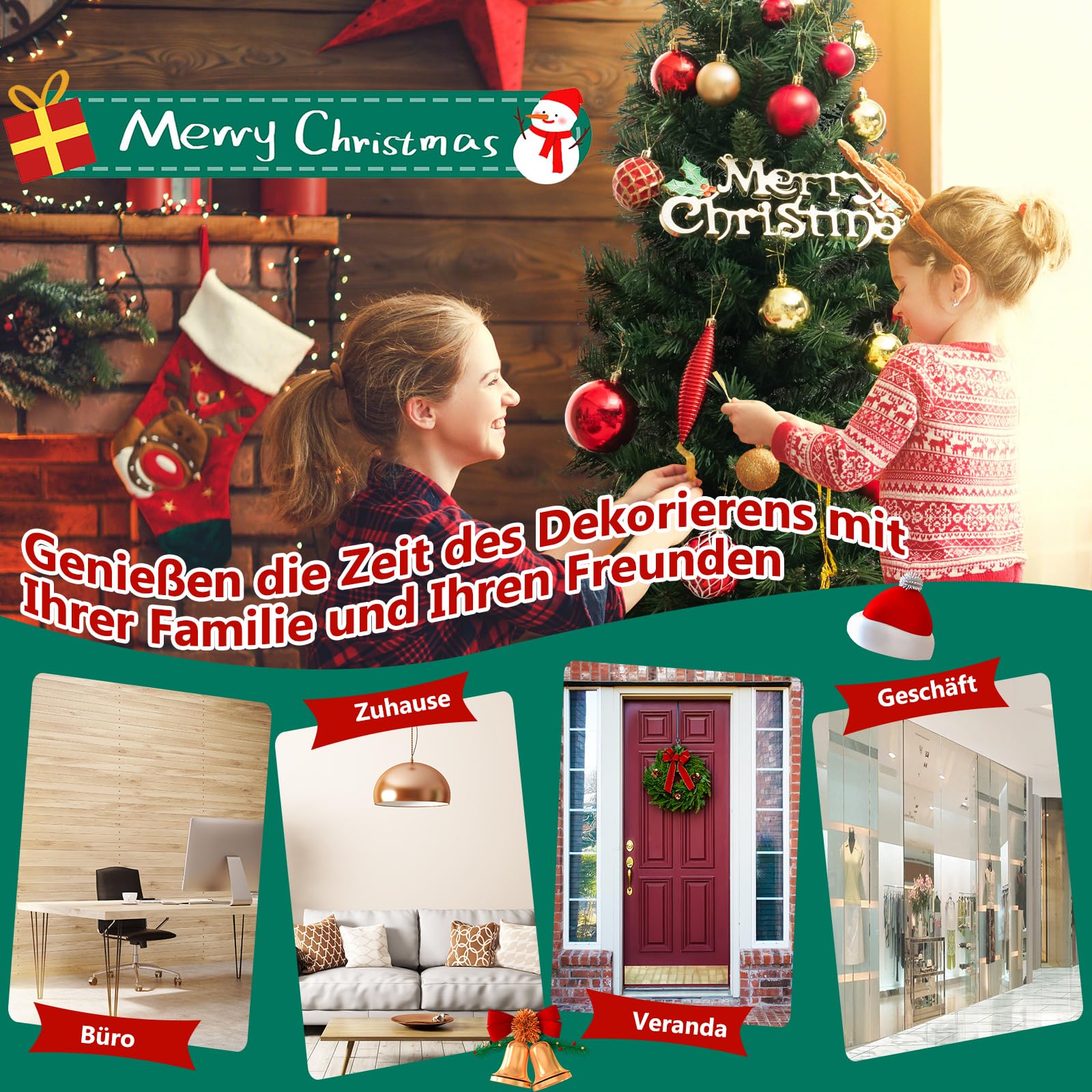 COSTWAY 120 cm künstlicher Weihnachtsbaum mit Beleuchtung, Tannenbaum im Topf, 3 Lichtmodi, mit warmweißen LED-Lichtern & Timer & 160 PVC Zweigspitzen, Christbaum Topfbaum für Eingang Haus Büro, Grün
