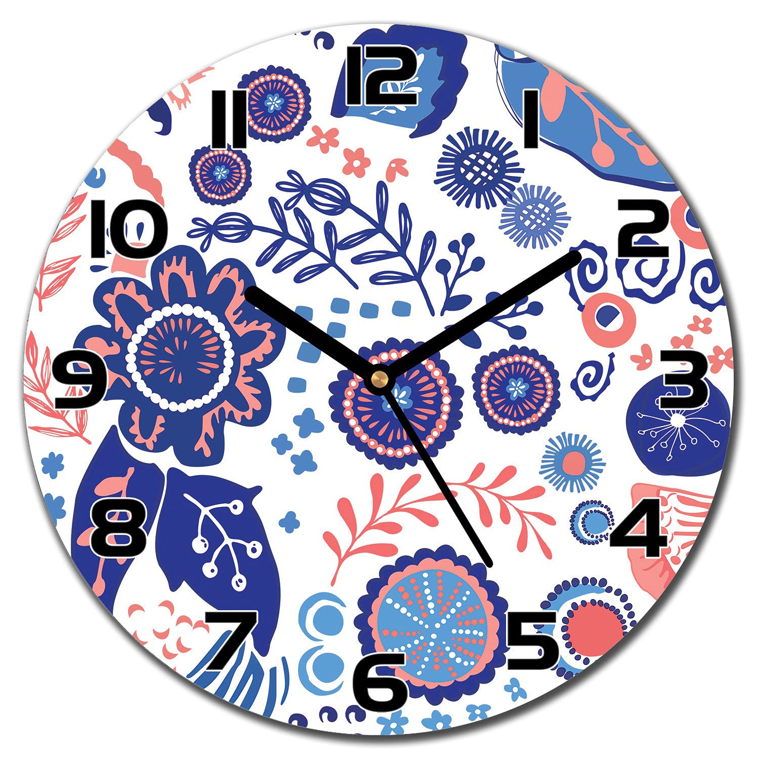 Horloge en Verre Cuisine et Salon Moderne 30cm Panadieux